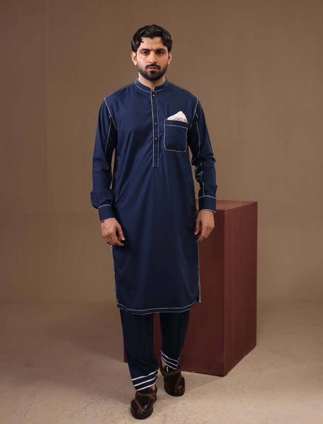 CLASSIC BLUE KAMEEZ SHALWAR