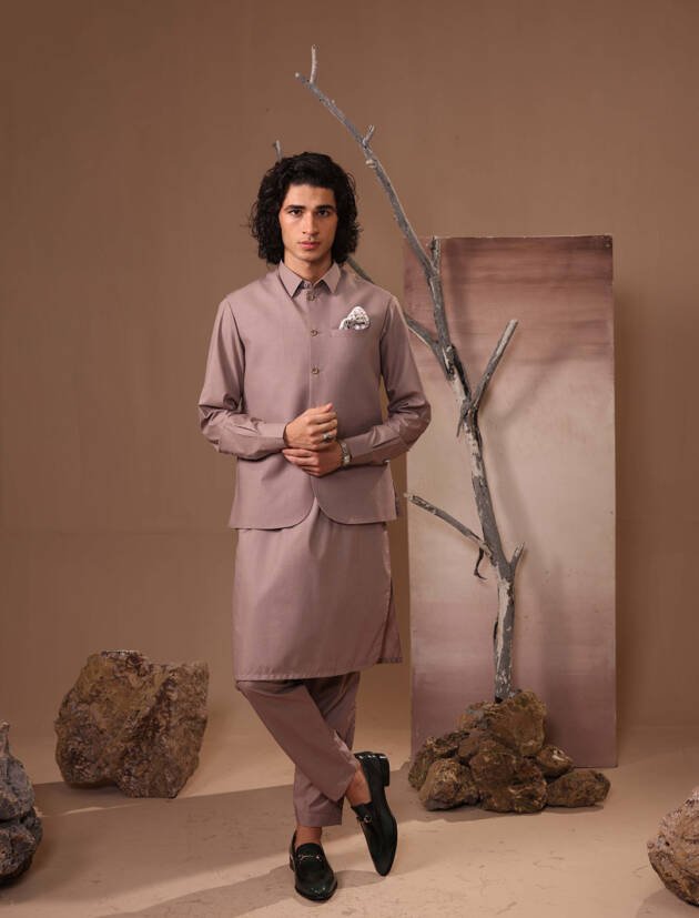 SUIT WITH MATCHING WAISTCOAT