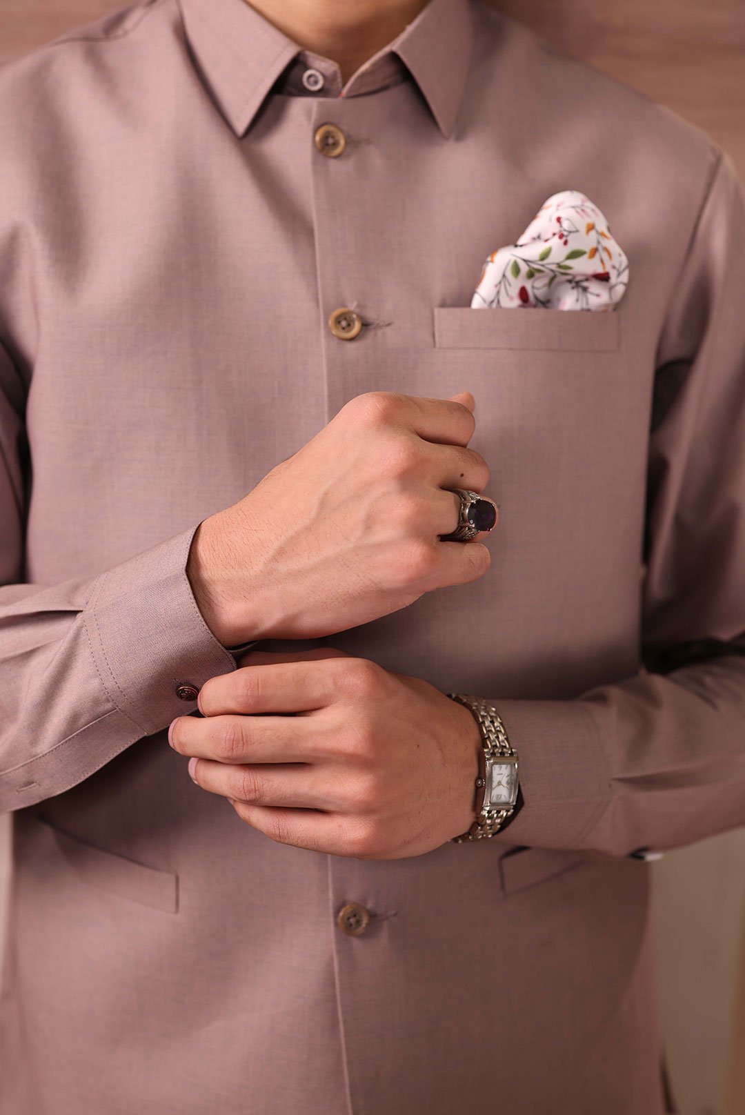 SUIT WITH MATCHING WAISTCOAT - Image 4