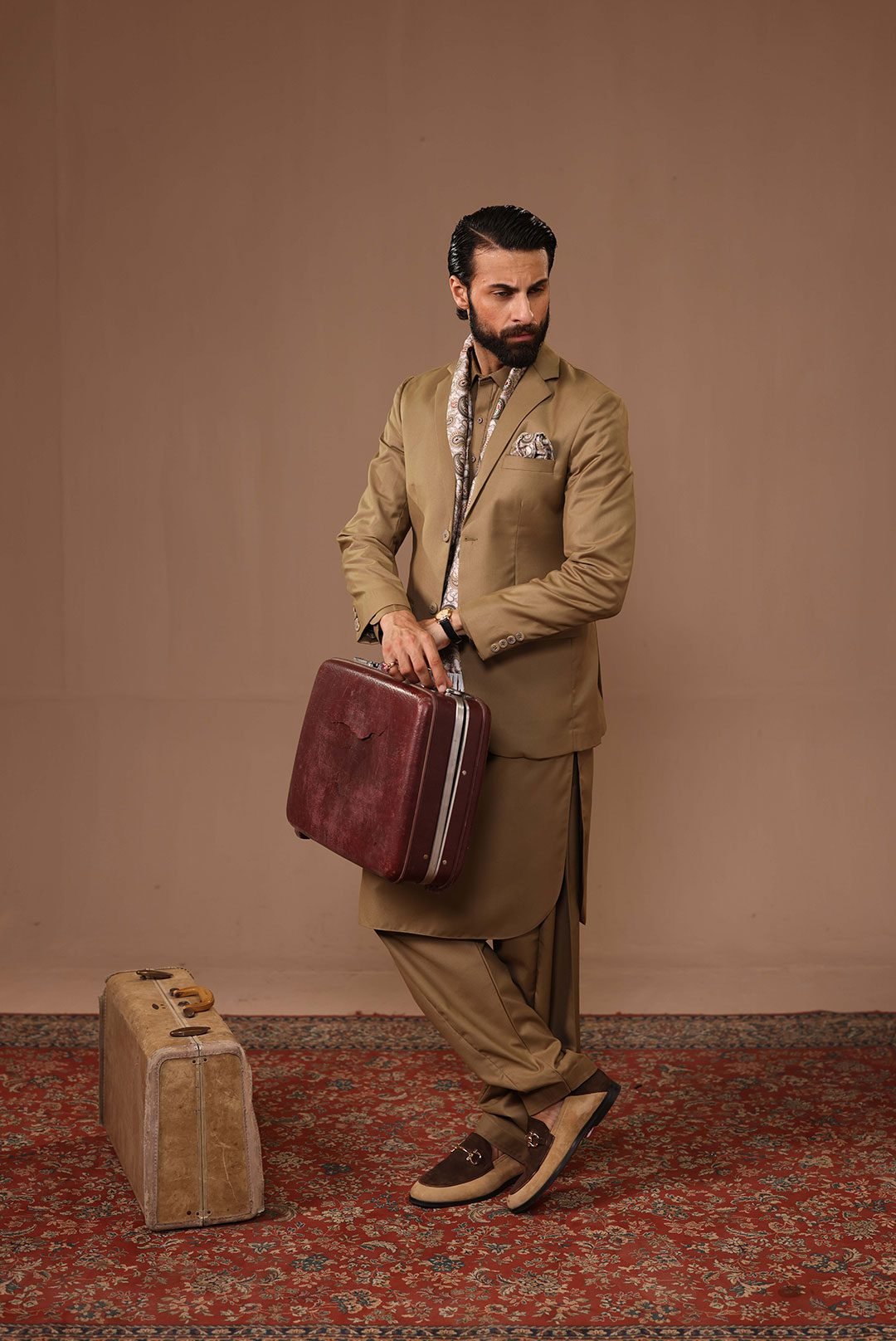 Suit with Matching Coat