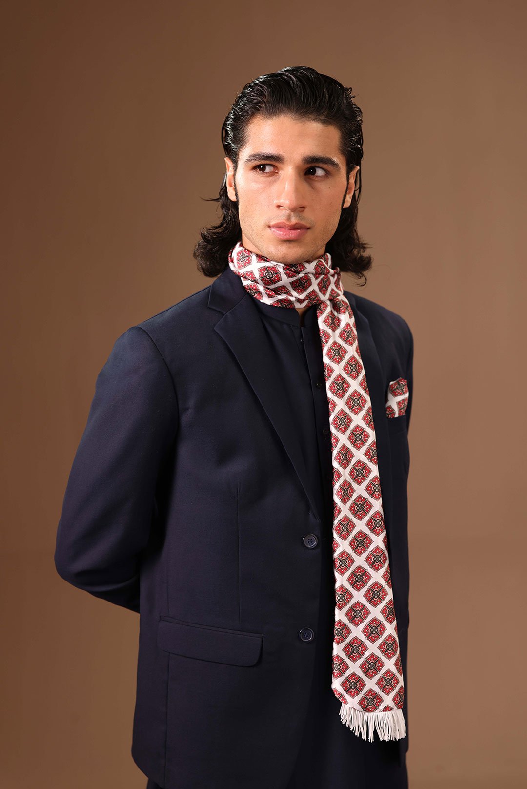 NAVY BLUE SUIT WITH MATCHING COAT - Image 2