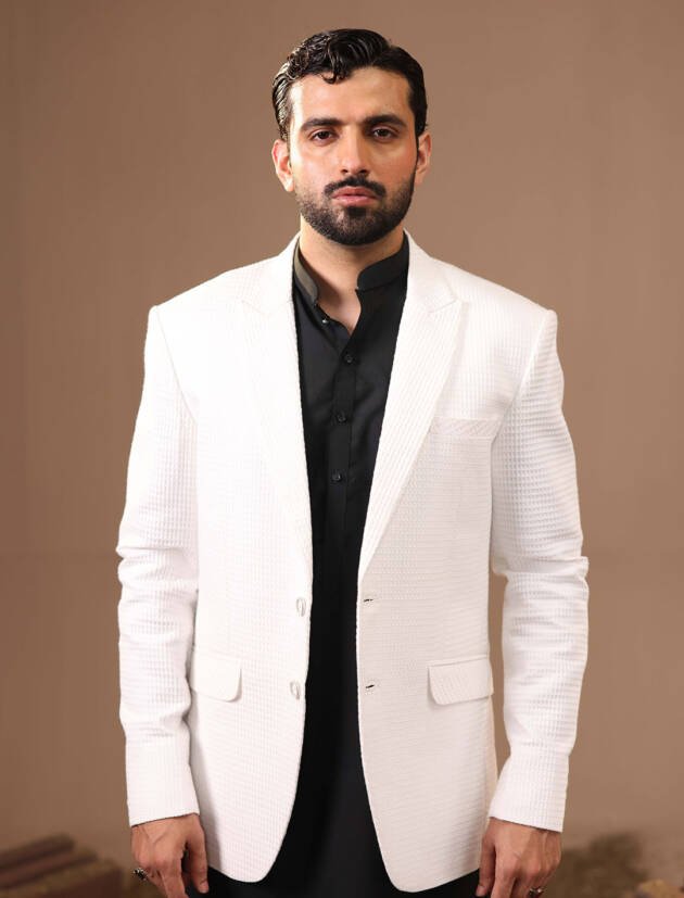 TAILORED-TEXTURED COAT