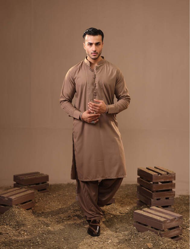 CLASSIC BROWN KAMEEZ SHALWAR