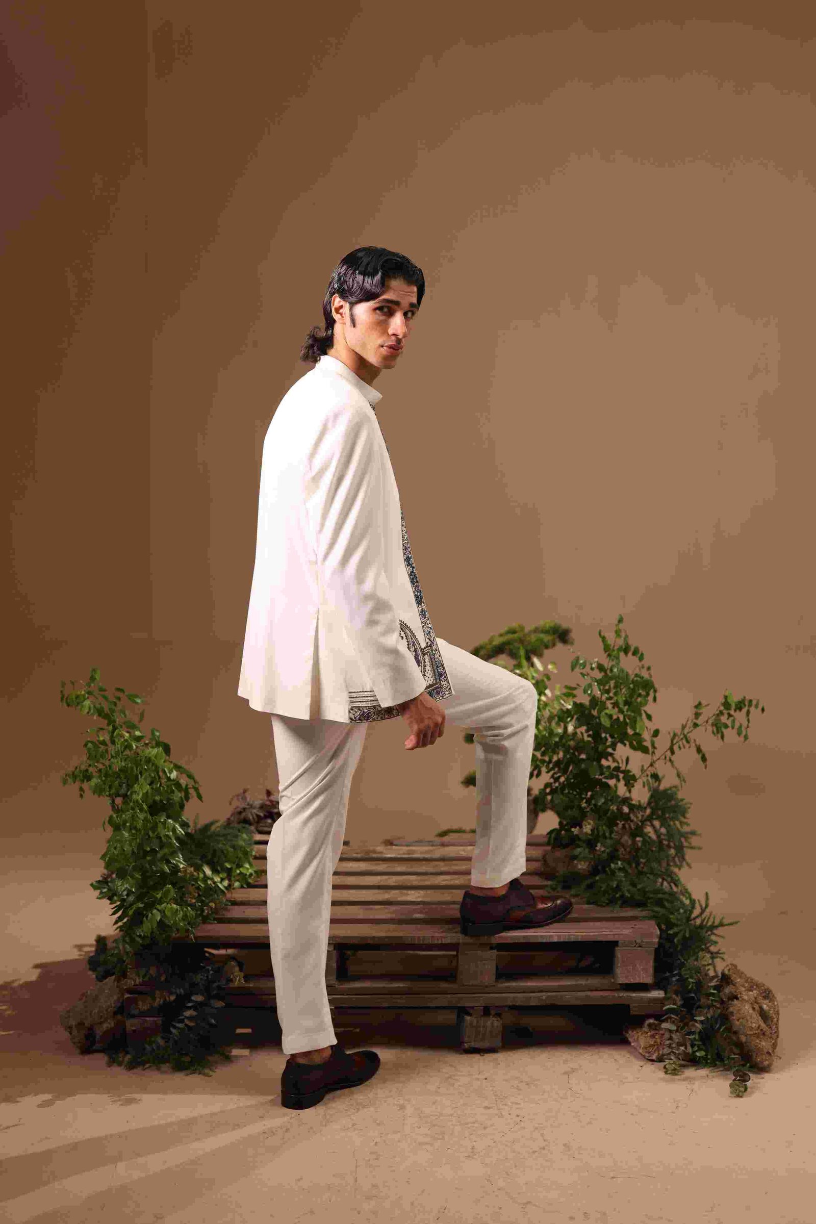 OFF-WHITE EMBELLISHED COAT - Image 2